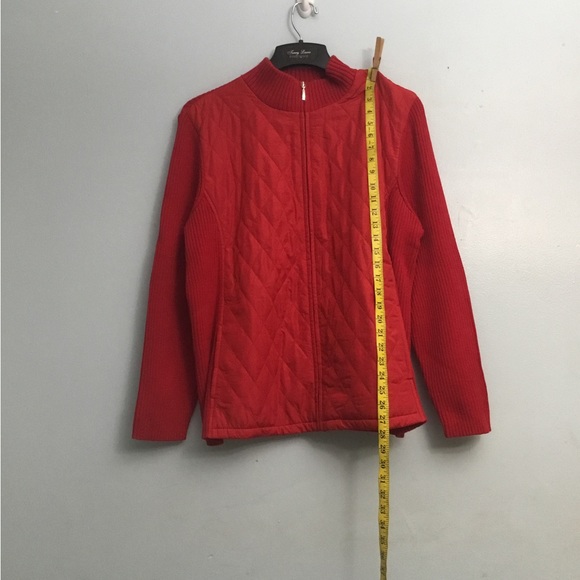 croft & barrow Sweaters - Croft & Barrow Vibrant Red Ribbed Knit Top